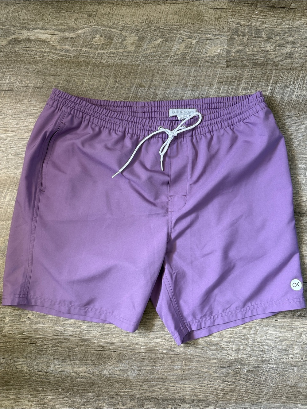 Men’s Outerknown Purple Nomadic Volley Shorts Size XL